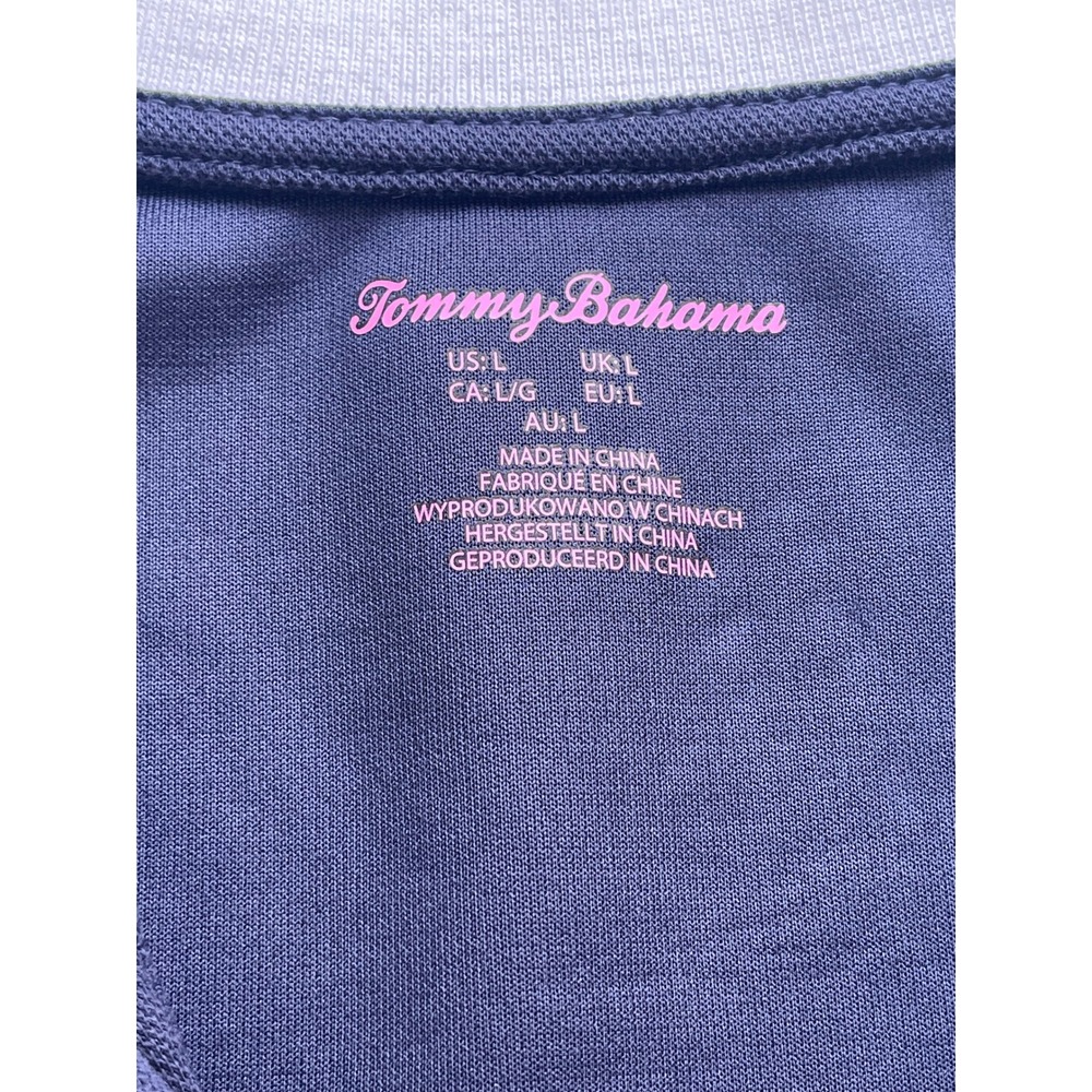 Tommy Bahama Active Womens Large Navy Blue Sleeveless Golf Tennis Polo Dress NWT - Picture 3 of 11